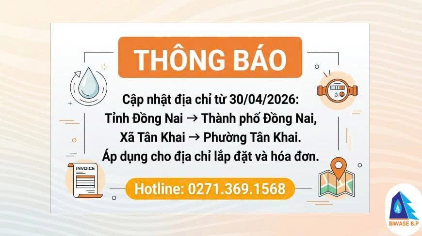 Cập nhật địa chỉ hành chính khách hàng